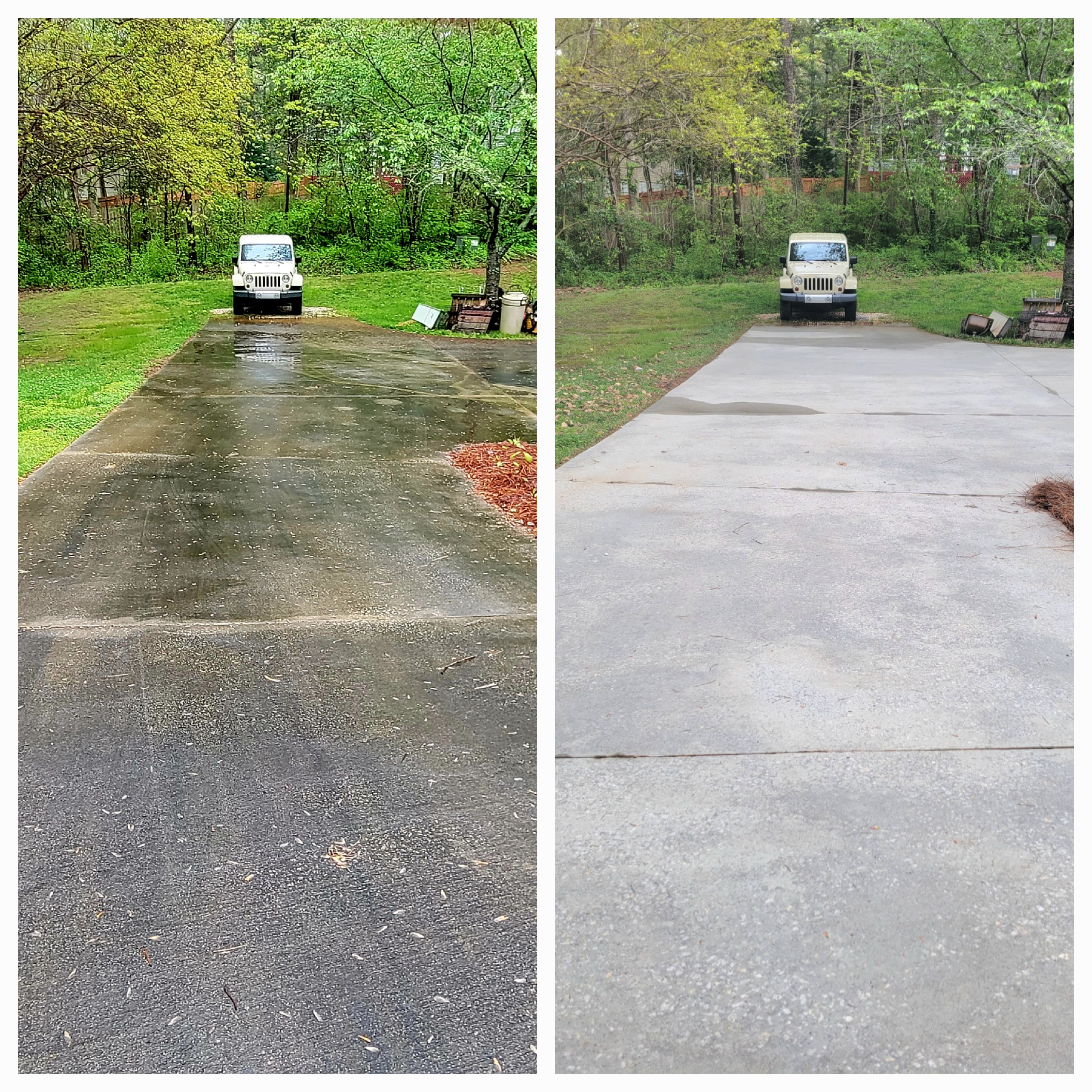 Amazing Concrete Cleaning Service Results in Gastonia, NC