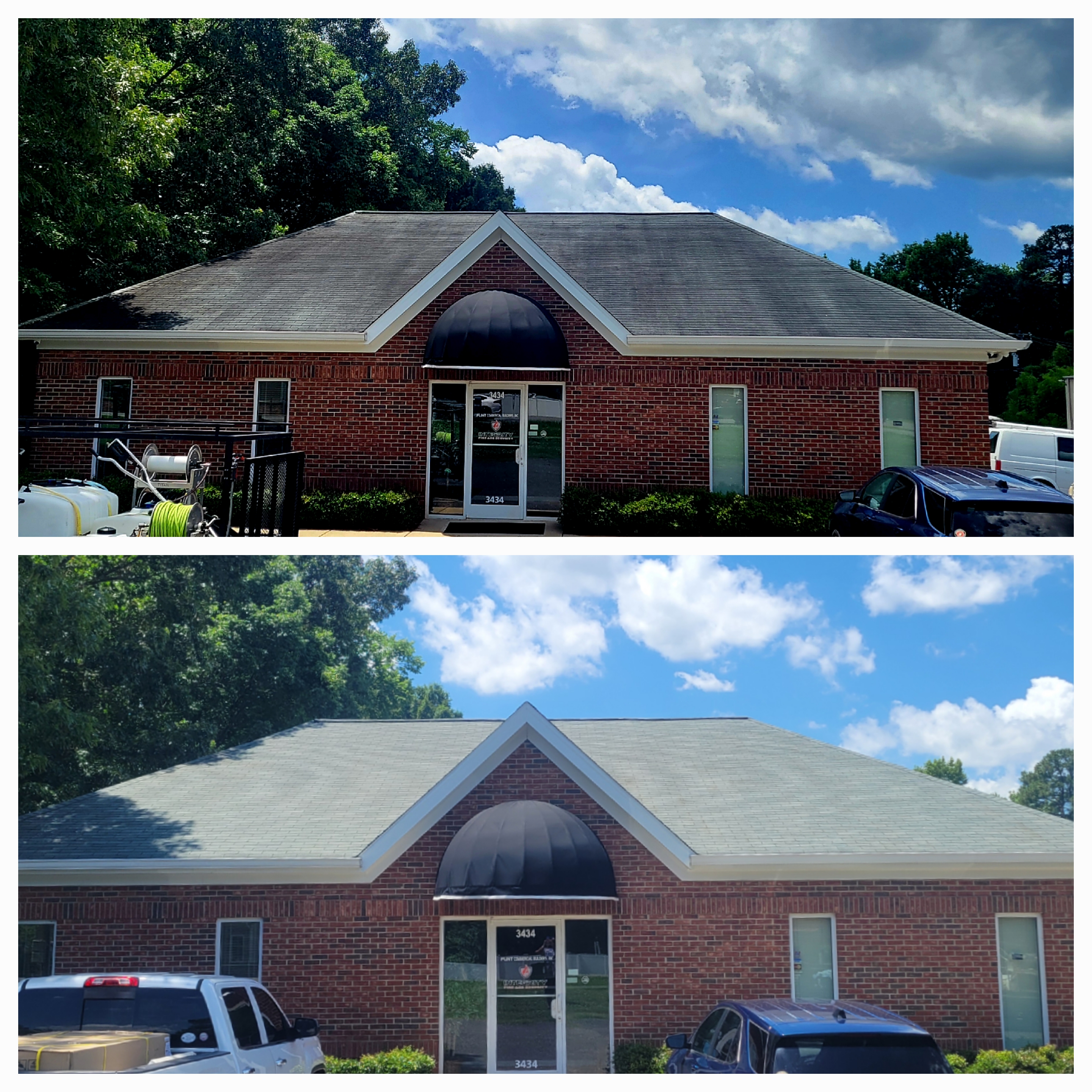Beautiful Roof Cleaning Transformation in Gastonia, NC