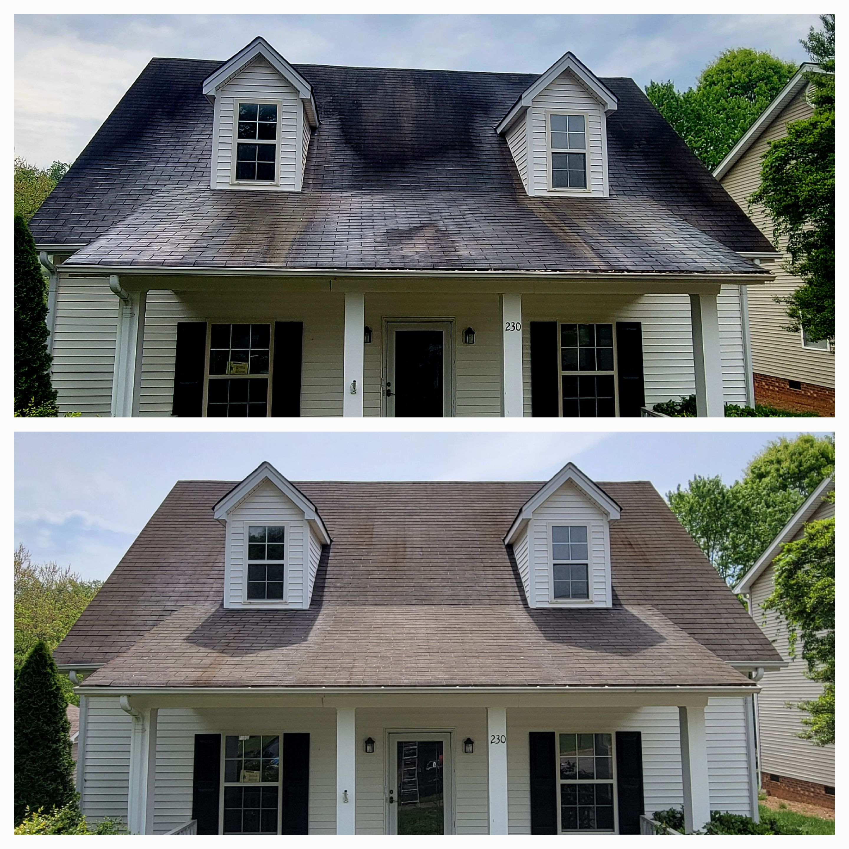 Beautiful Roof Cleaning Transformation in Belmont, NC