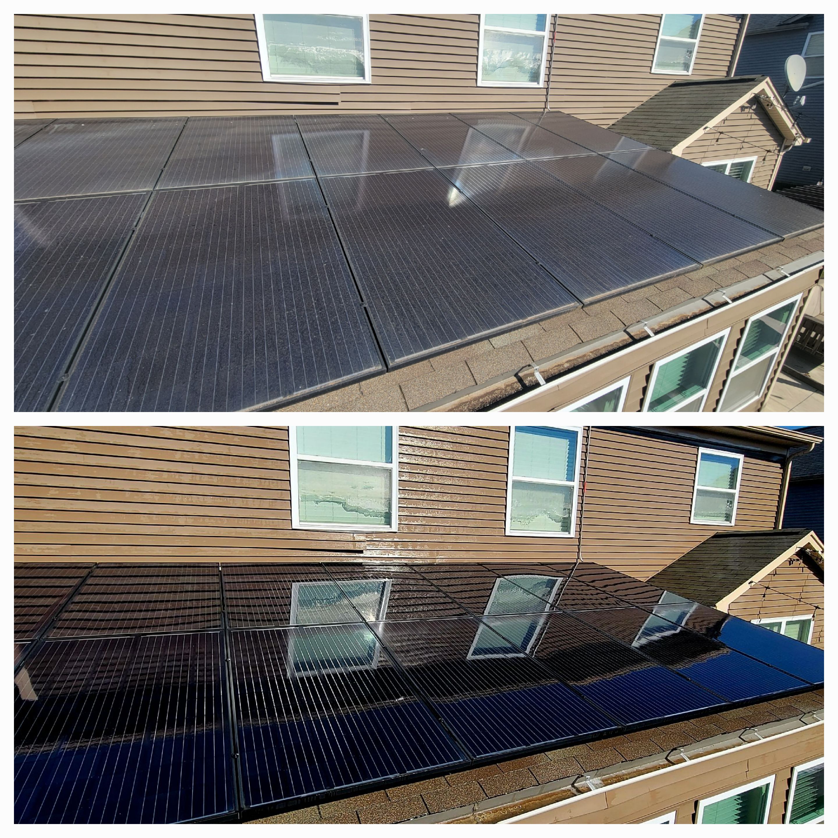 Gorgeous Solar Panel Cleaning Transformation 