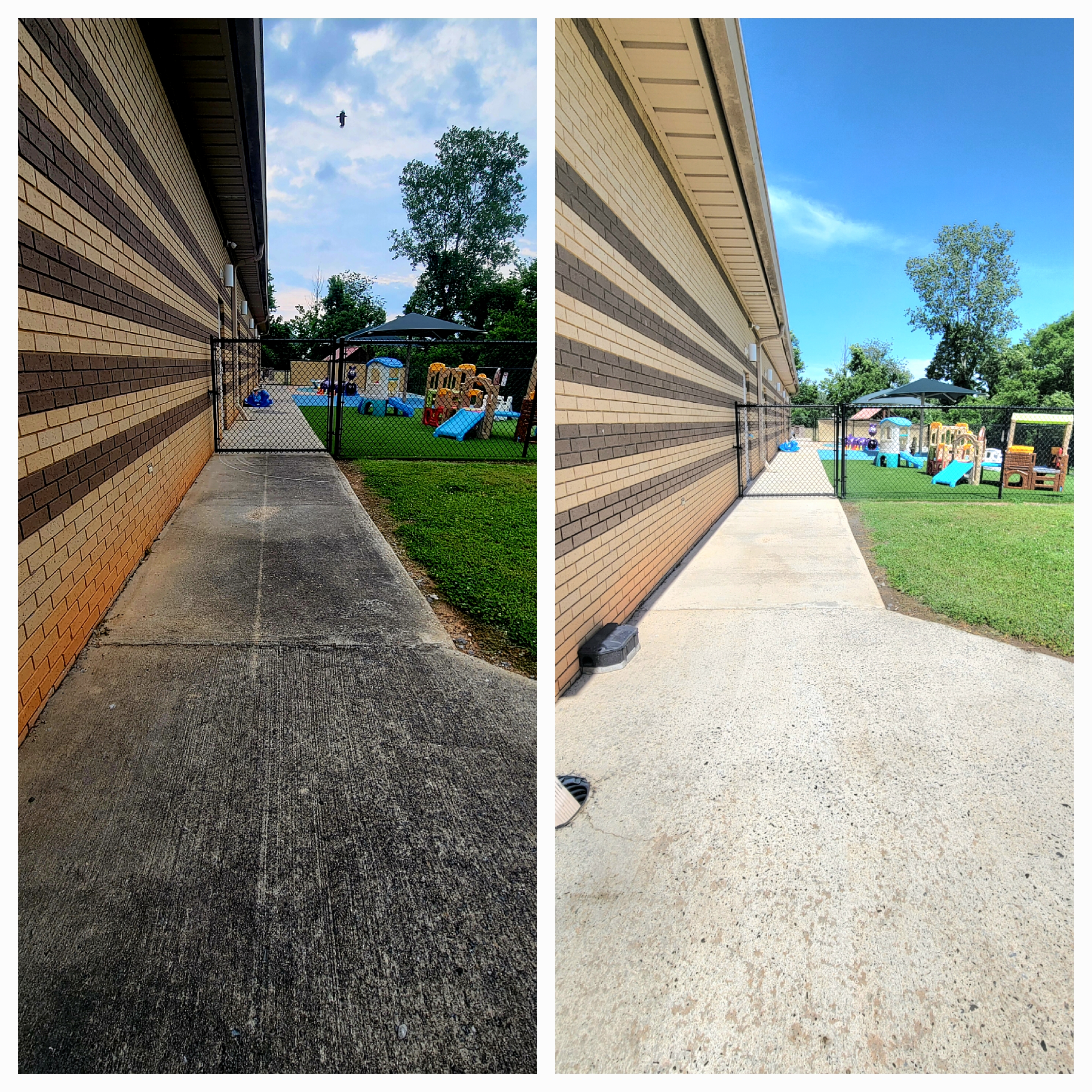 Unbelievable Concrete Cleaning Transformation in Gastonia, NC